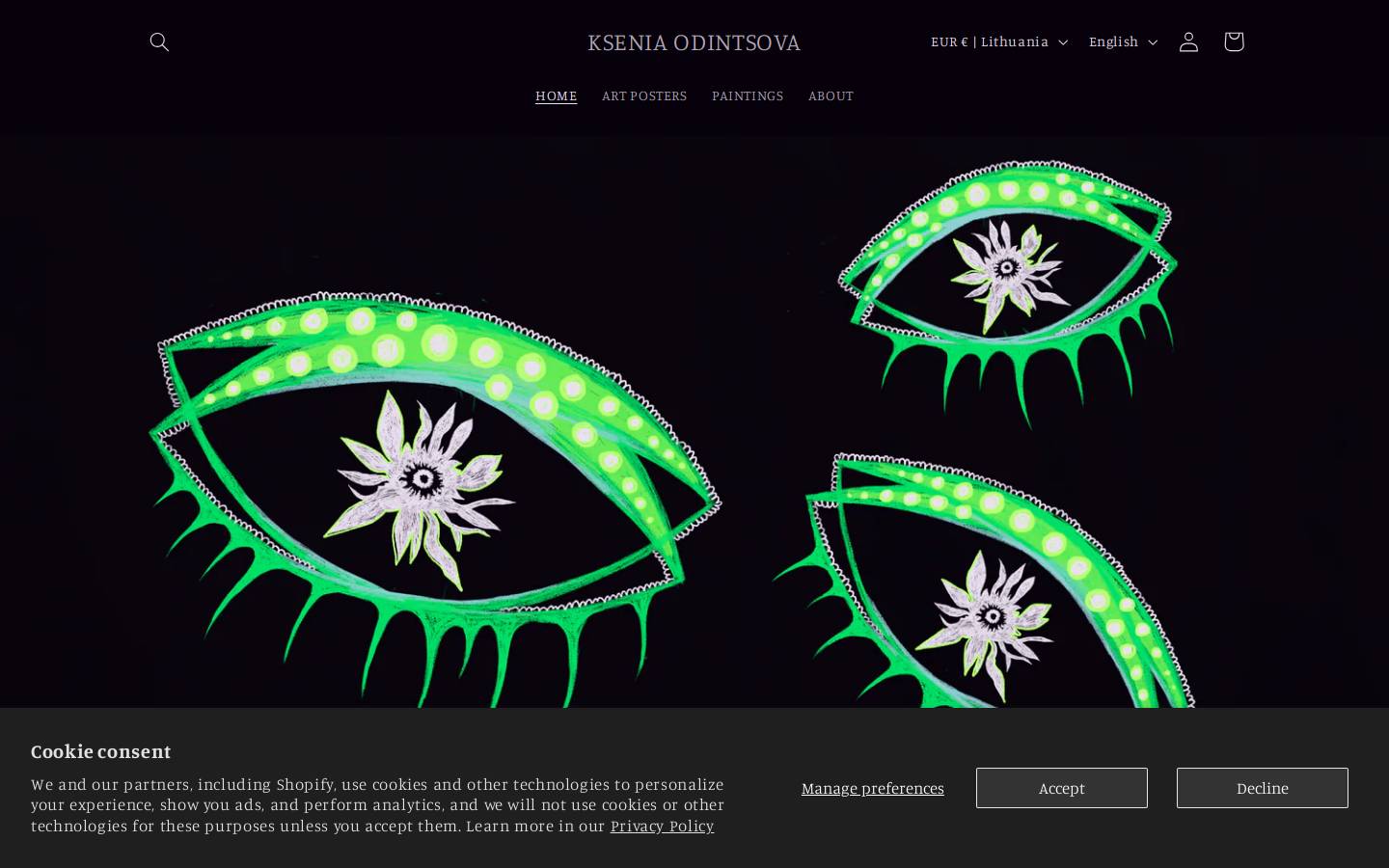 kseniaodintsova.com homepage screenshot