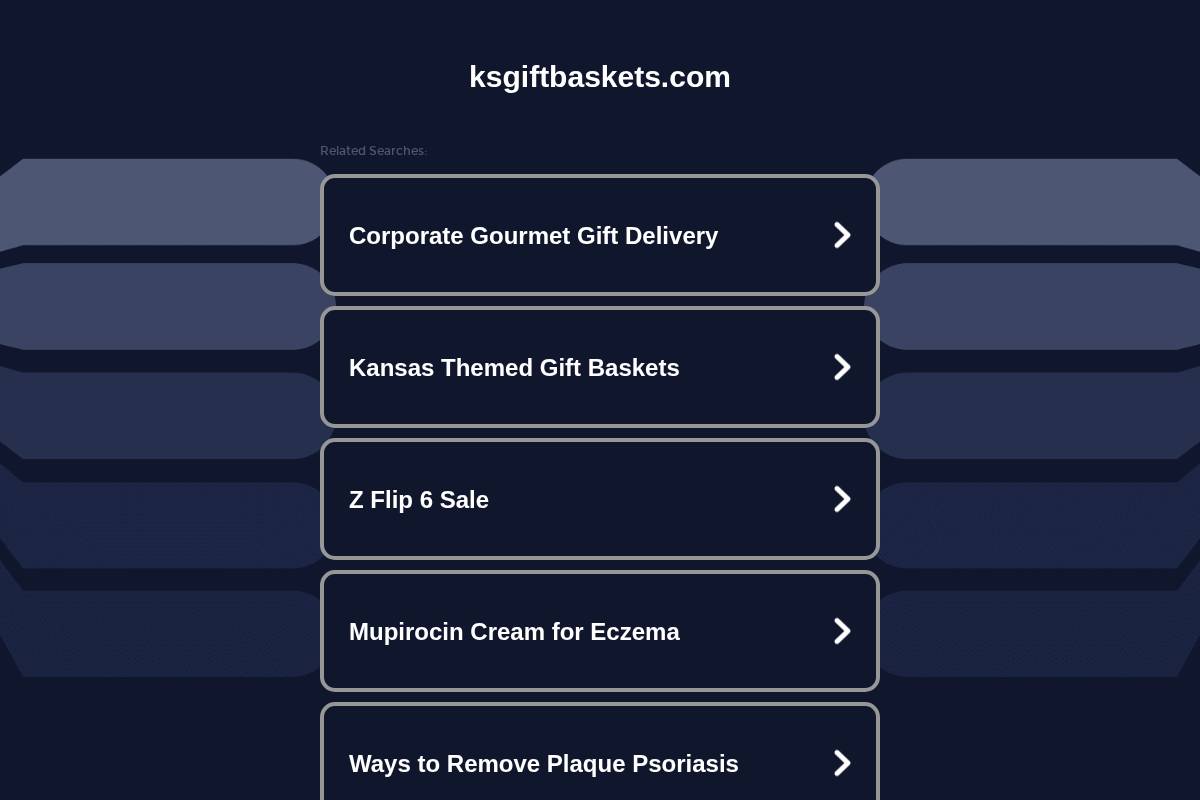 ksgiftbaskets.com homepage screenshot