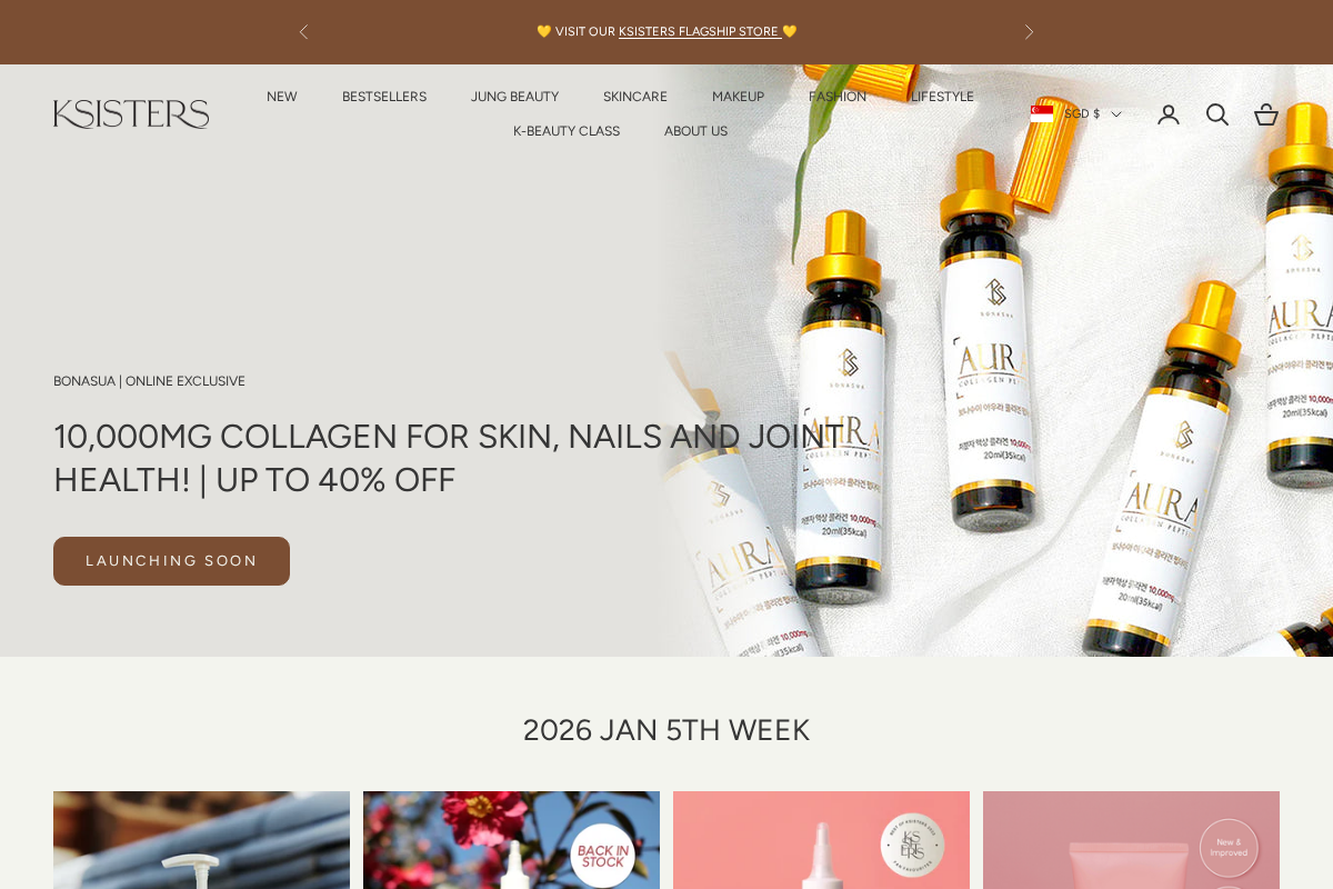 KSISTERS homepage screenshot