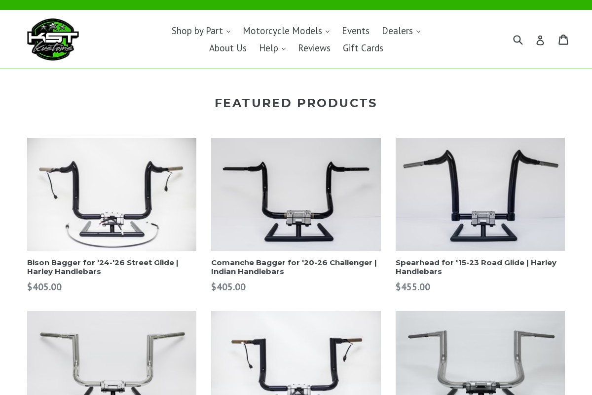 KST Kustoms homepage screenshot