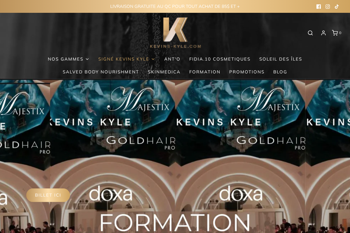 Kevins Kyle : La Vitrine homepage screenshot