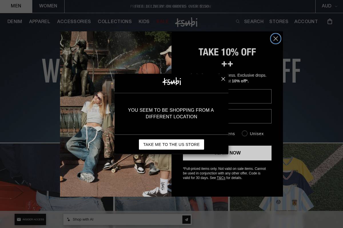 Ksubi homepage screenshot