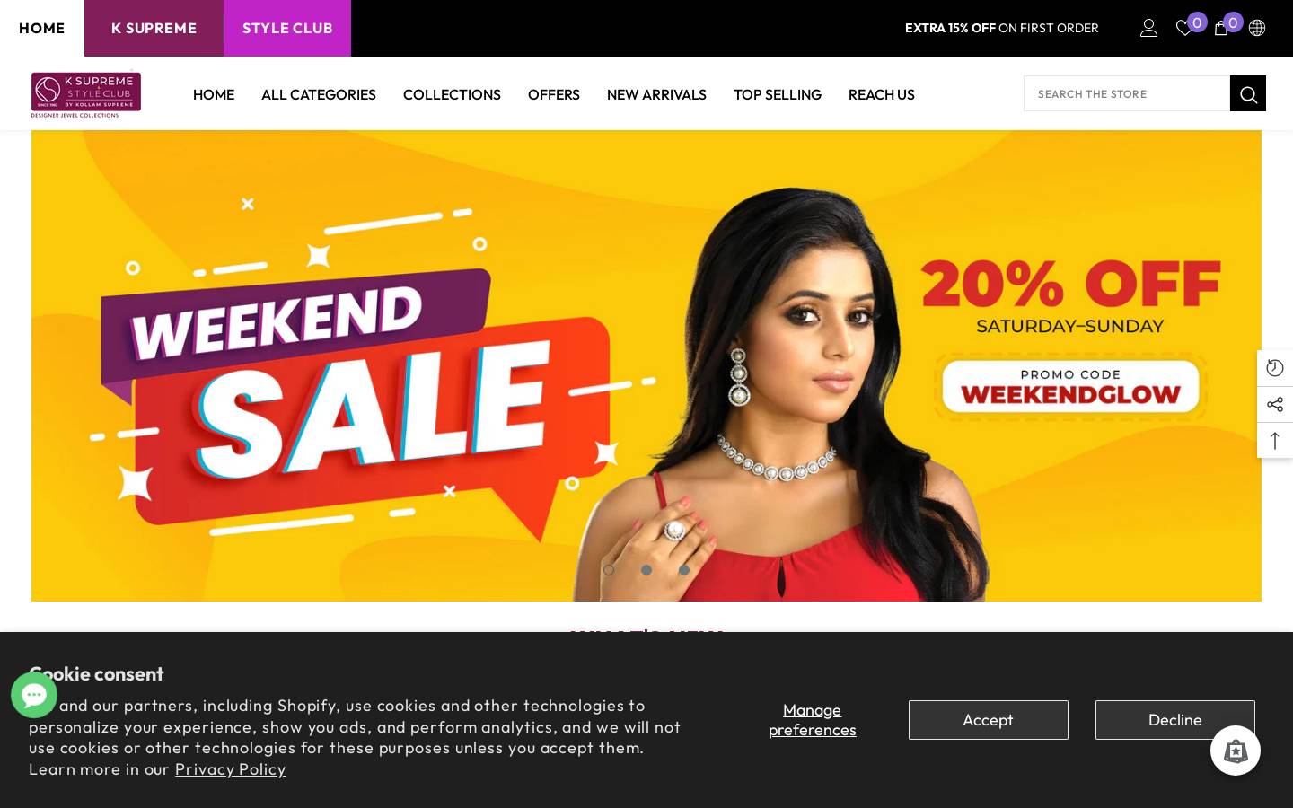 Ksupreme homepage screenshot