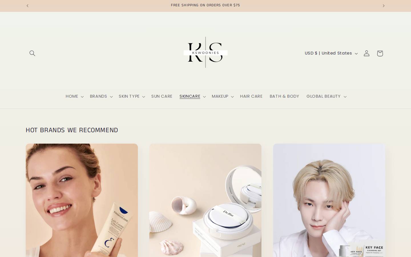 kswoonies.com homepage screenshot