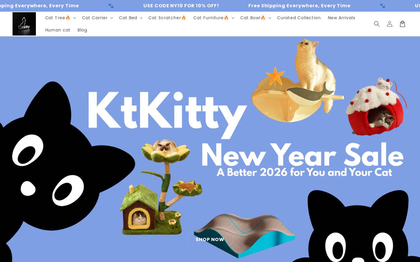 Ktkitty homepage screenshot