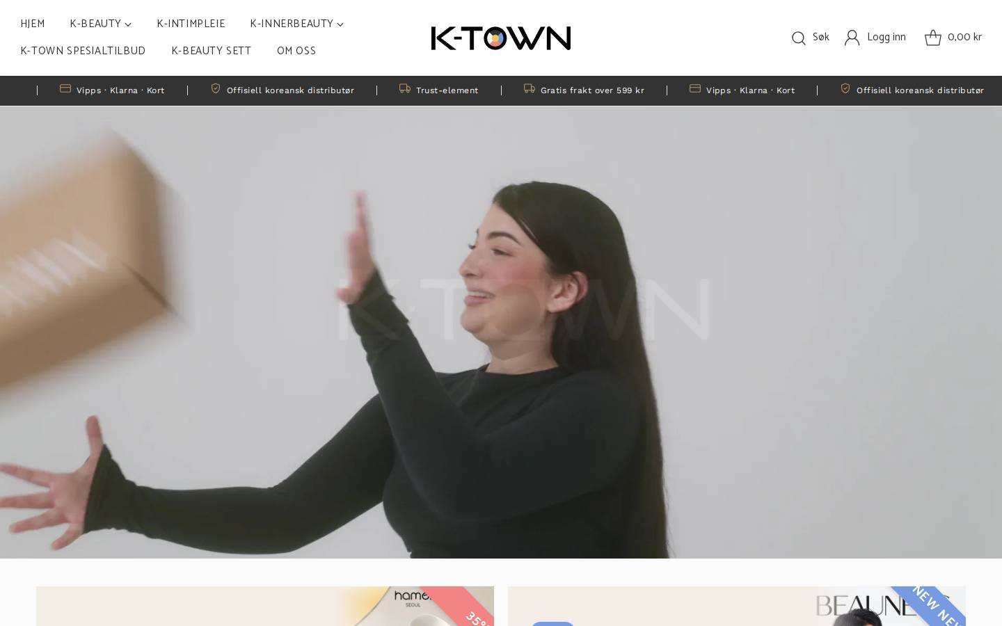 ktown.shop homepage screenshot