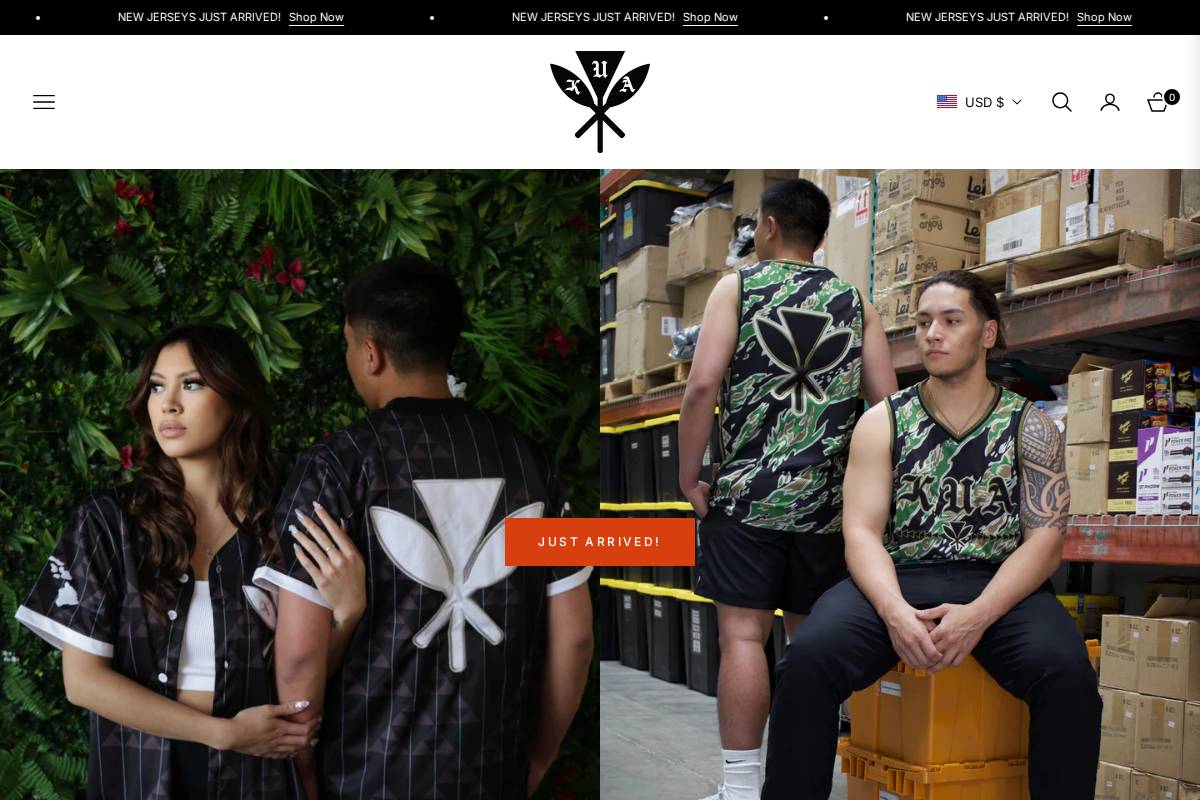 kuabrand.com homepage screenshot