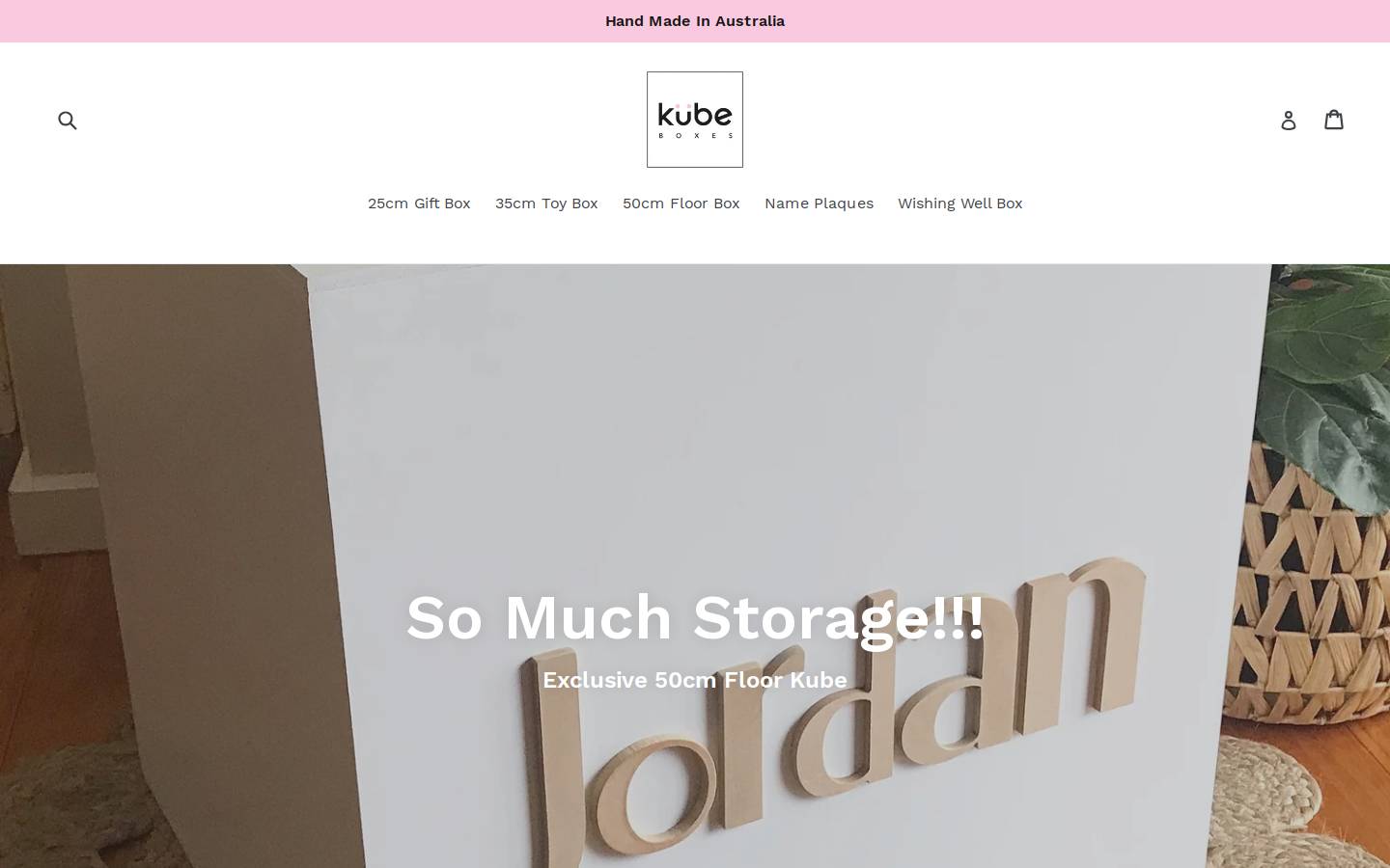 kubeboxes.com.au homepage screenshot