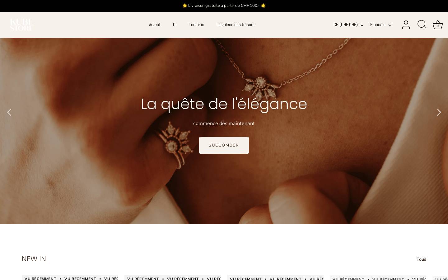 kubestore.ch homepage screenshot