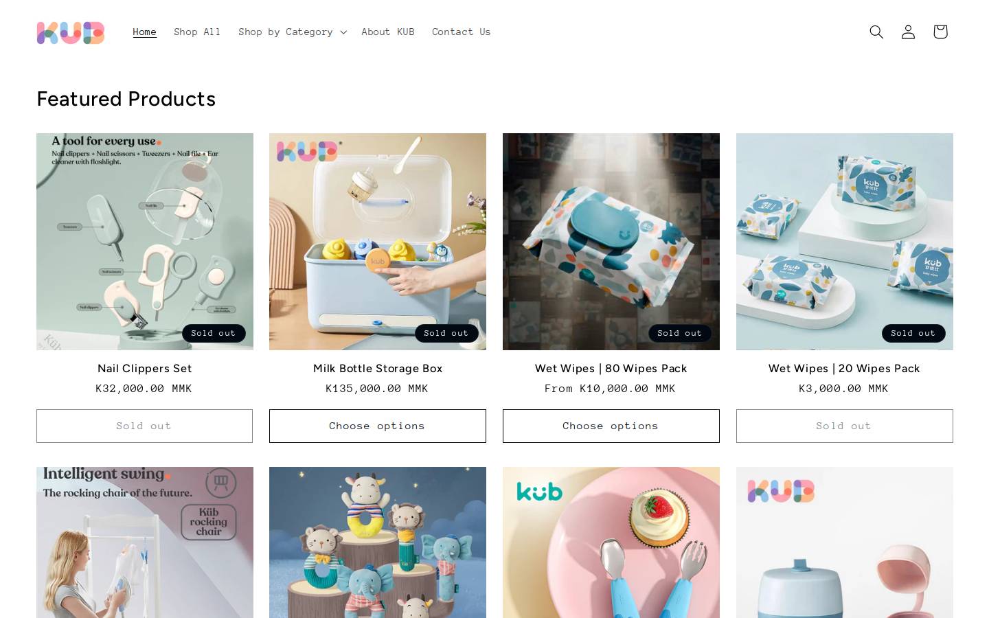 kubmyanmar.com homepage screenshot