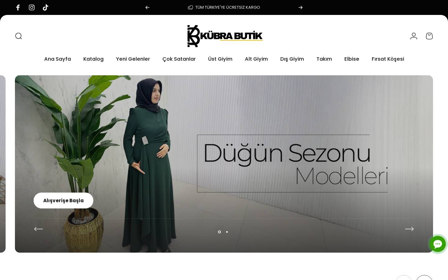 kubraylabutik.com homepage screenshot
