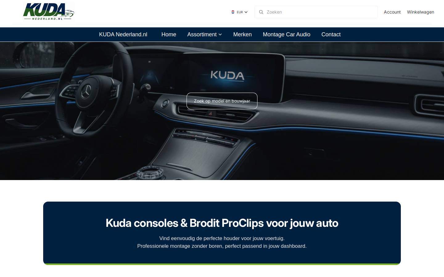 kudanederland.nl homepage screenshot
