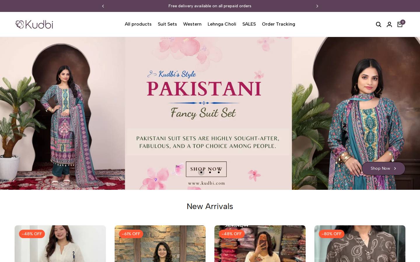 kudbi.com homepage screenshot