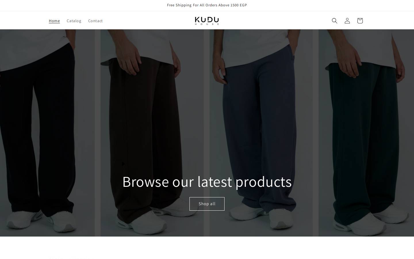 kuduhouse.com homepage screenshot