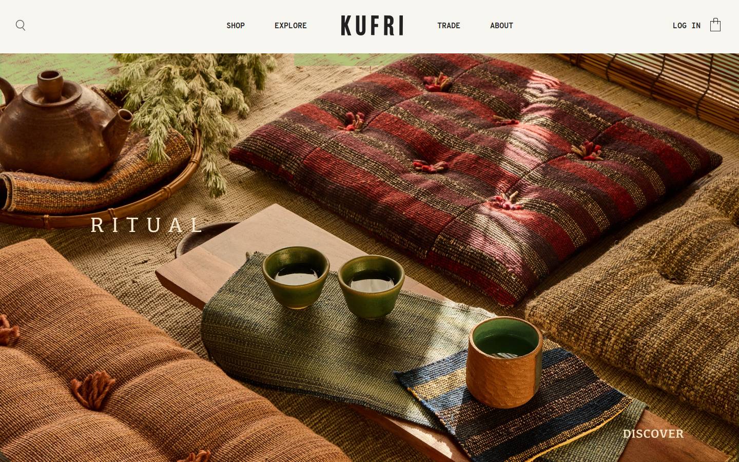 kufrilifefabrics.com homepage screenshot