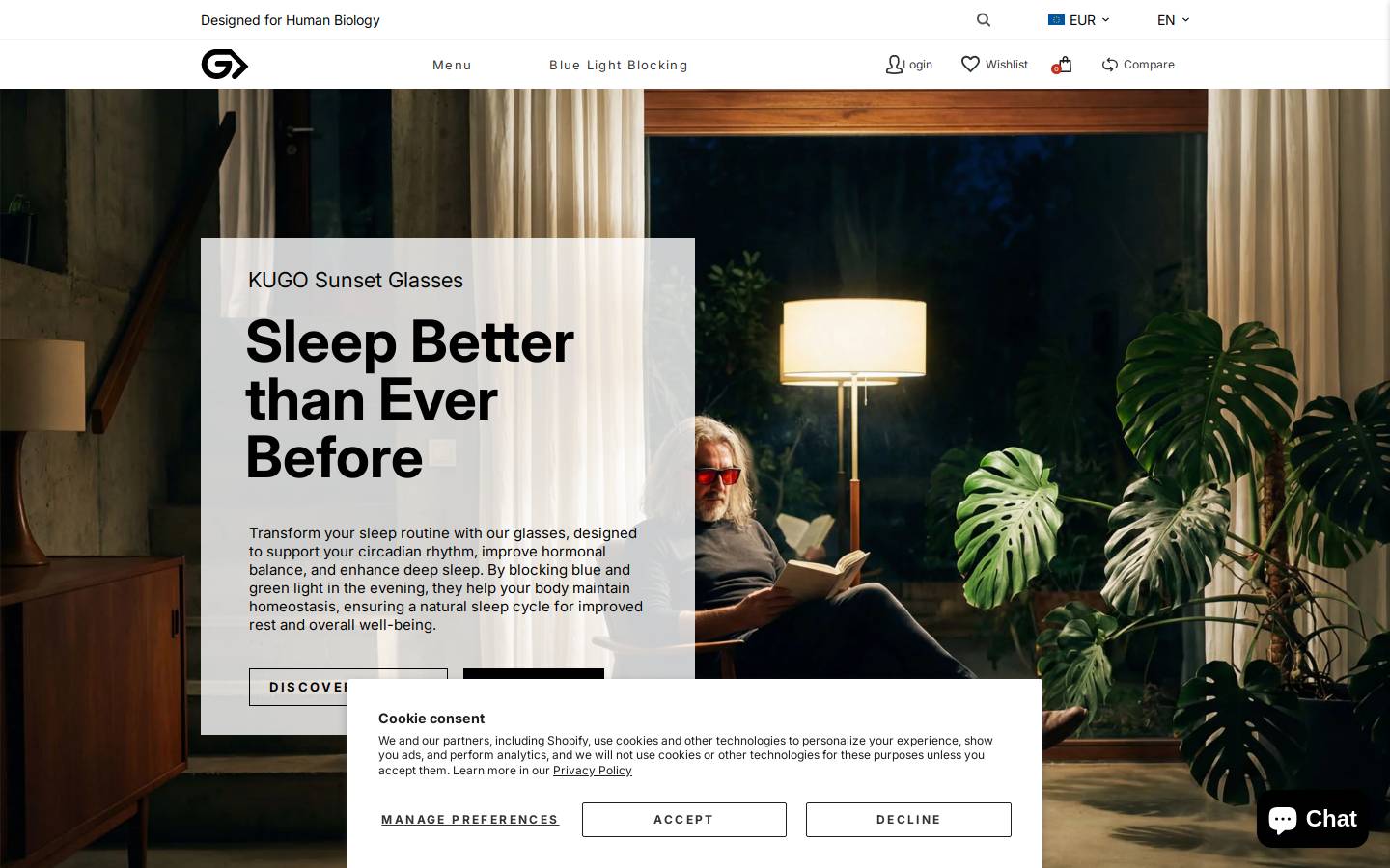 kugoglasses.com homepage screenshot