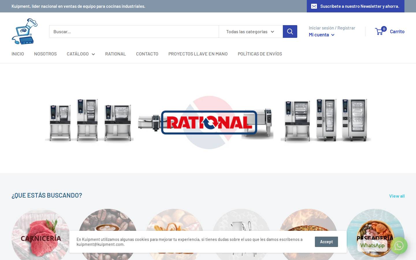 kuipment.com.mx homepage screenshot