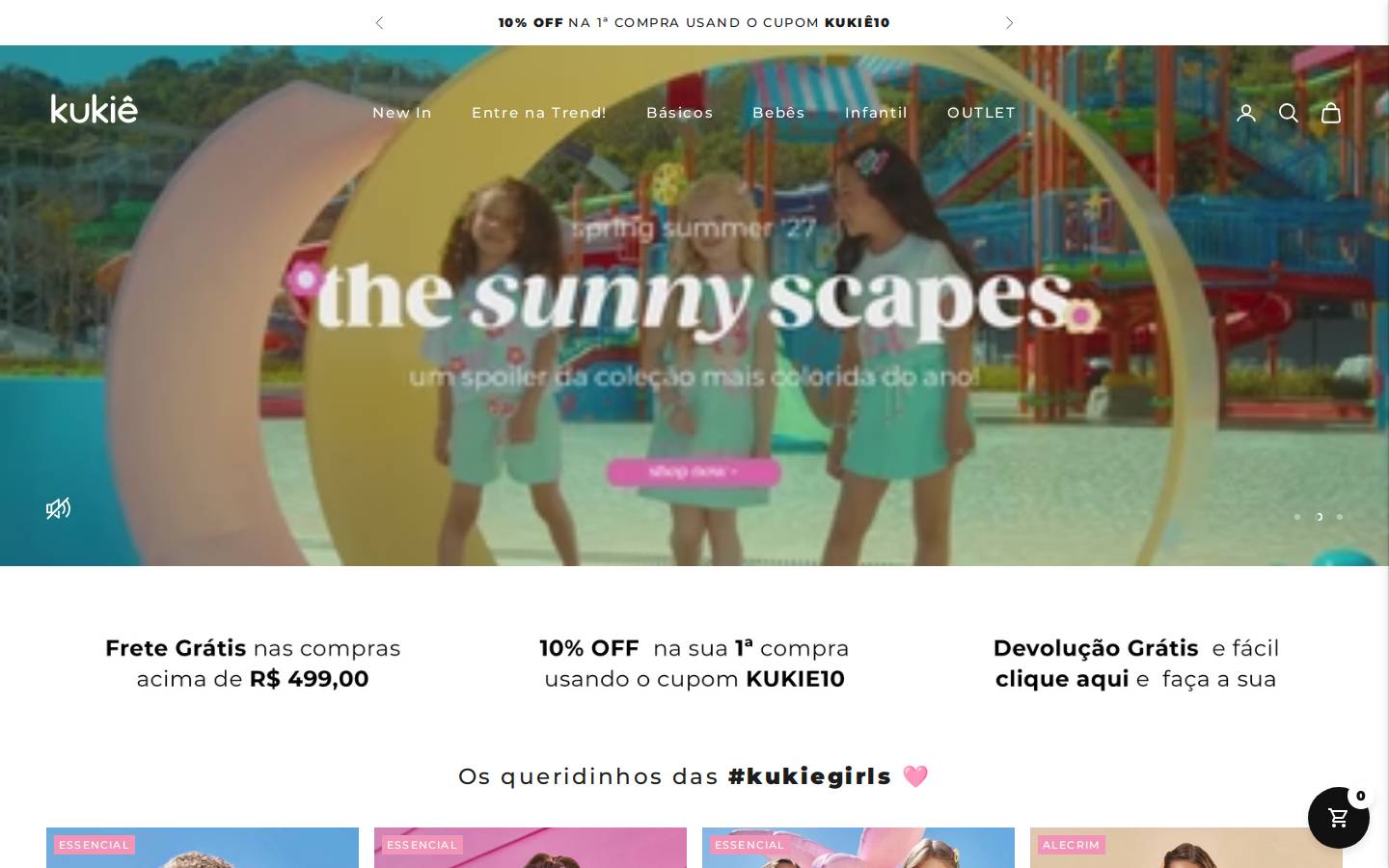 kukie.com.br homepage screenshot