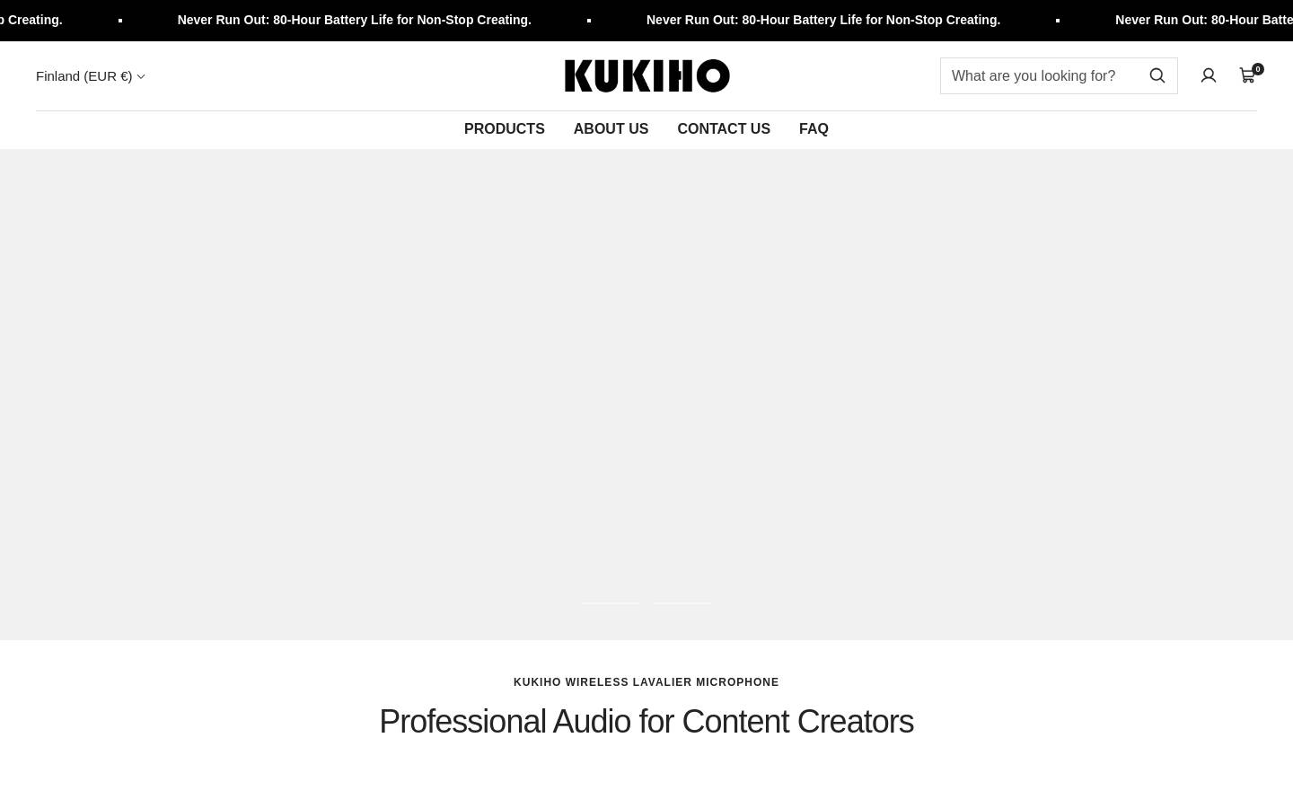 kukiho.com homepage screenshot