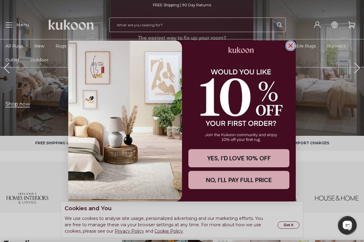 Kukoon homepage screenshot
