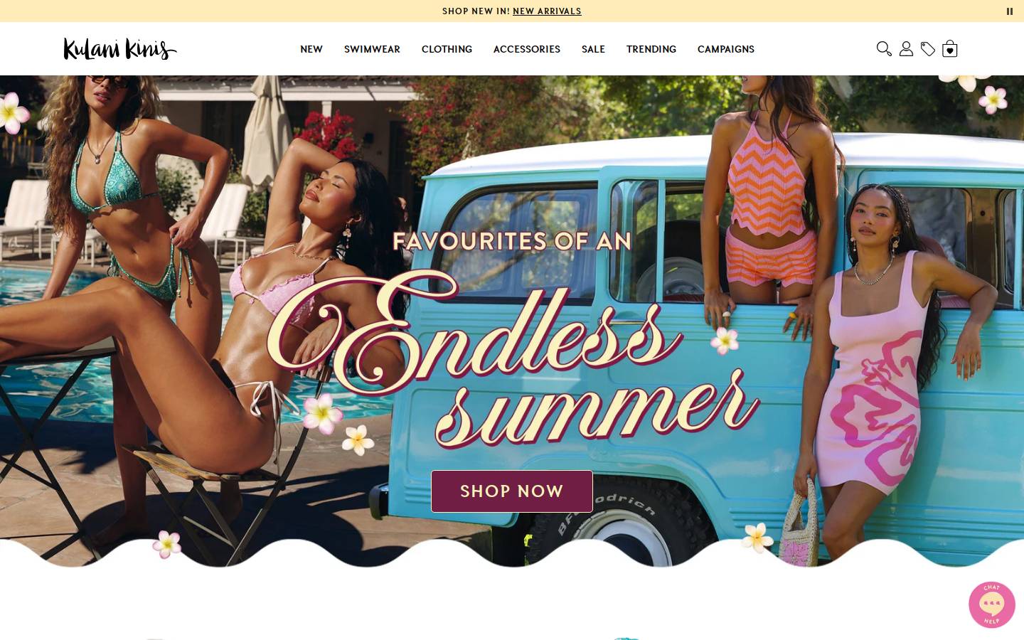 Kulani Kinis homepage screenshot