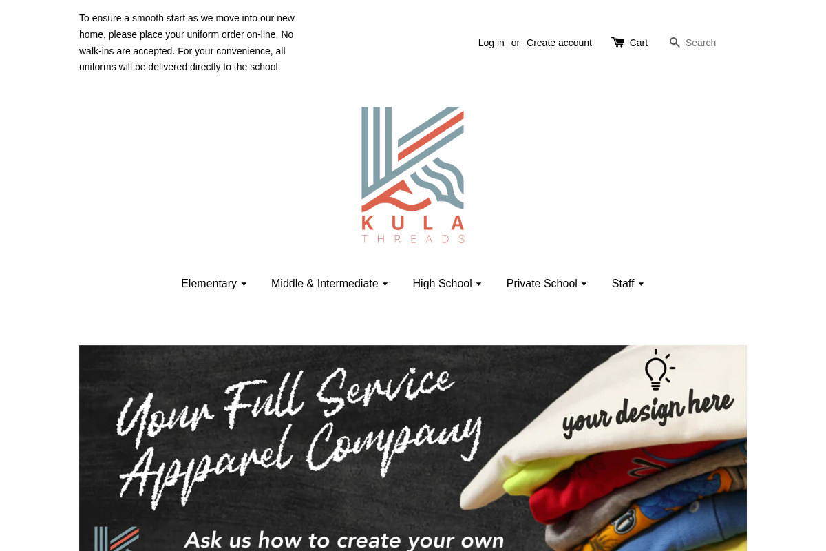 kulathreads.com homepage screenshot