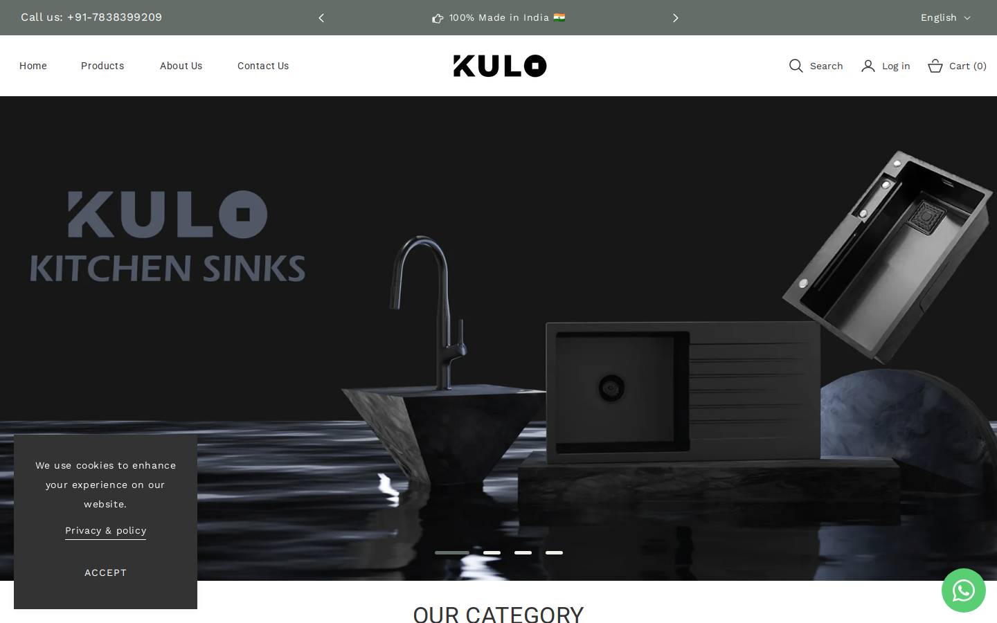 kulosink.com homepage screenshot