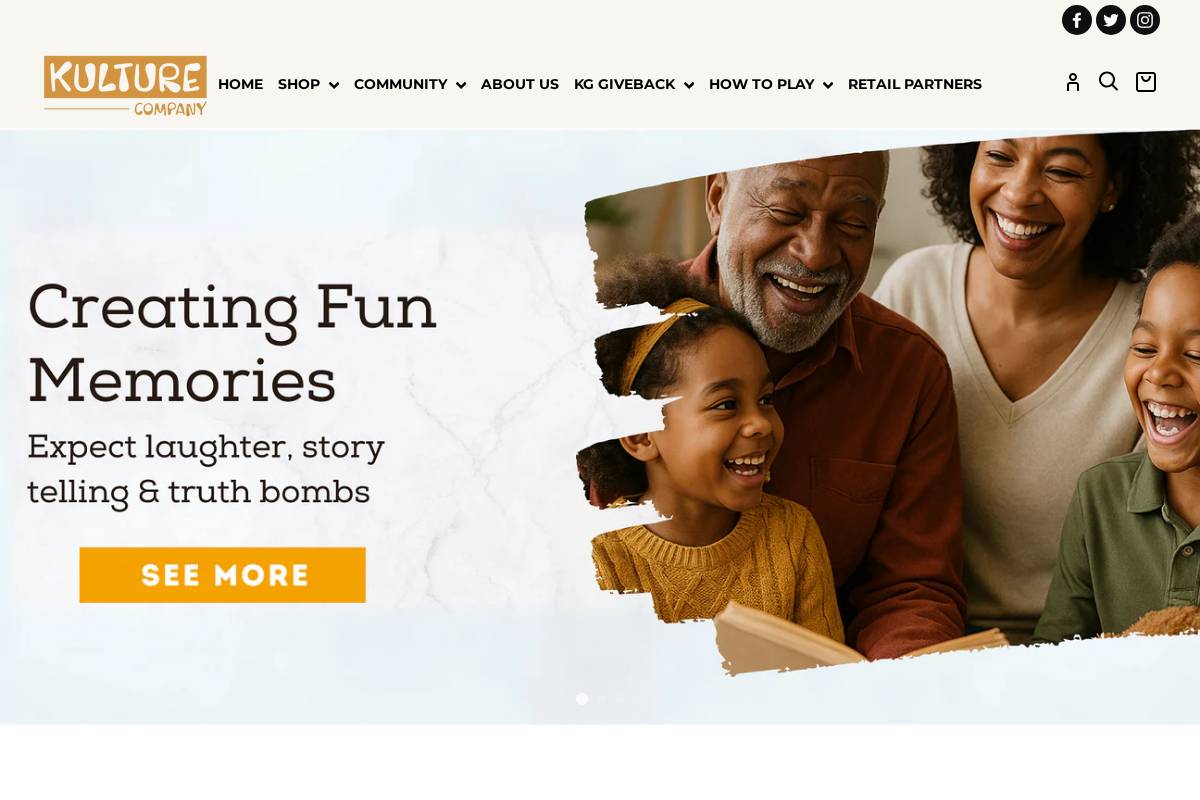 kulturegames.com homepage screenshot