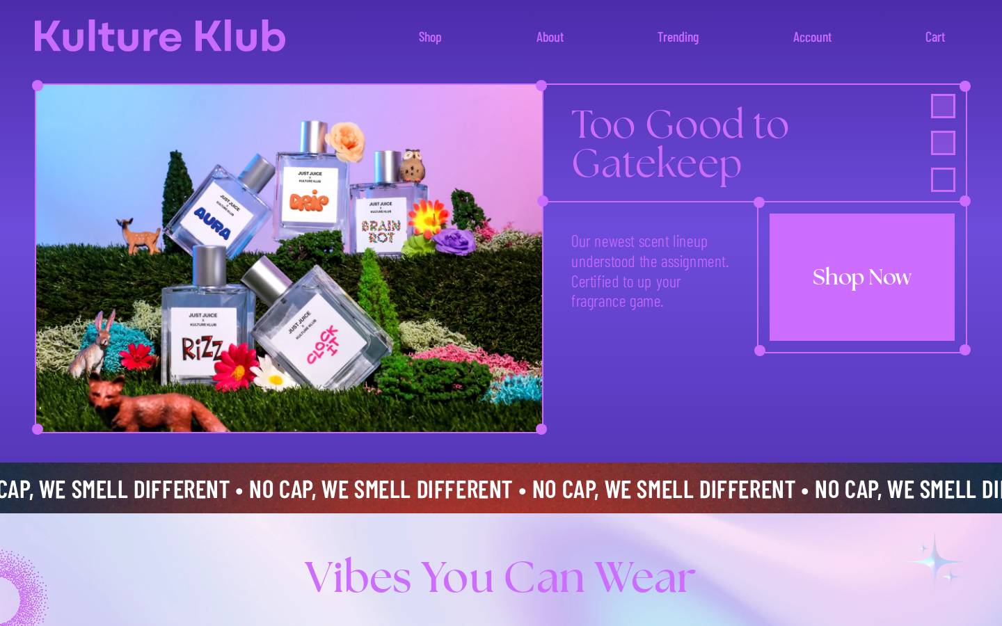 kultureklubshop.com homepage screenshot