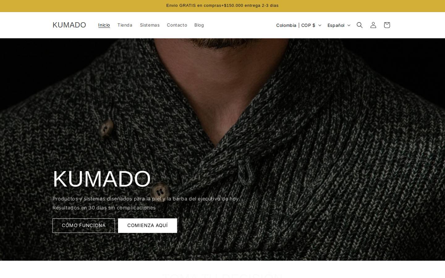 kumado.co homepage screenshot