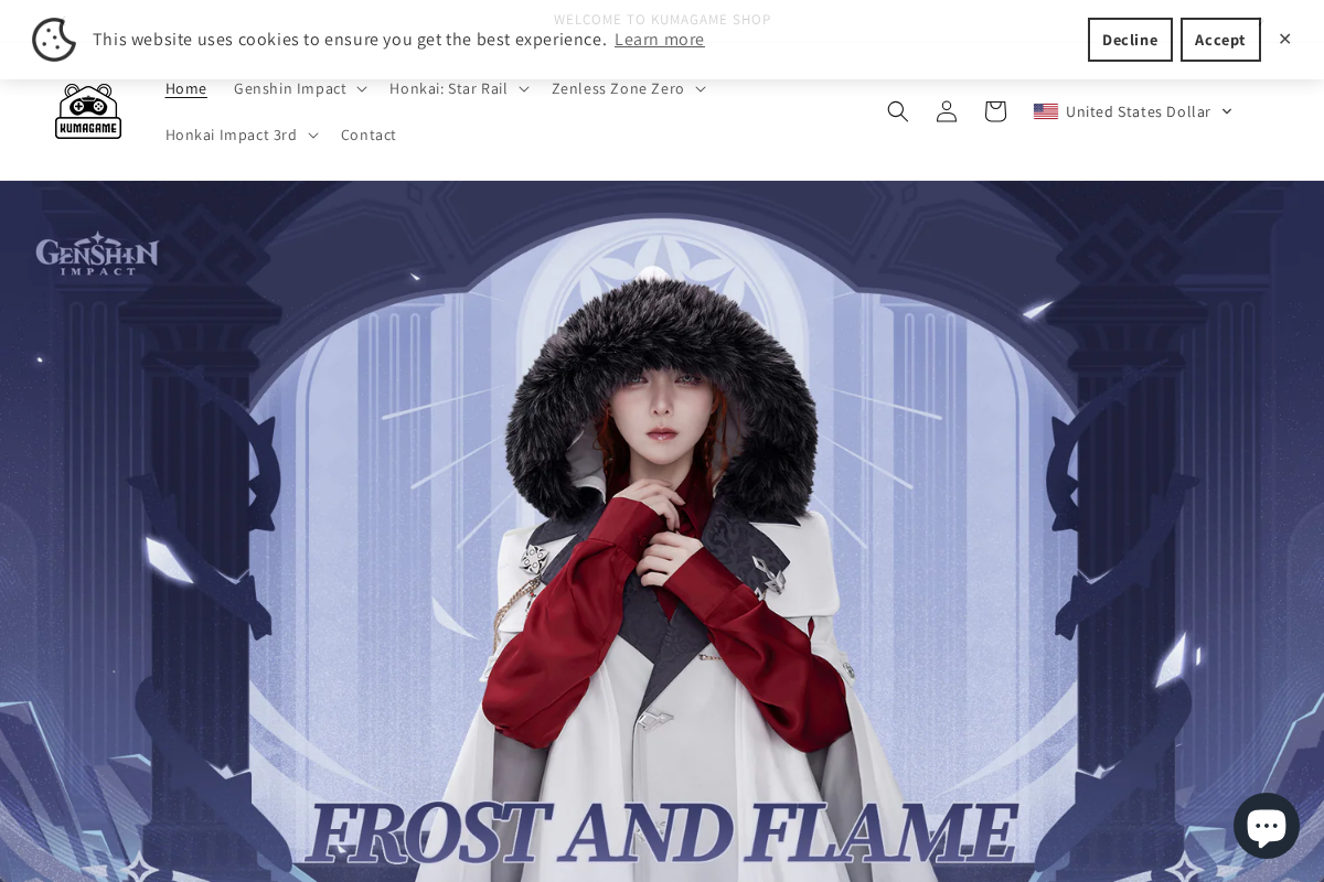 KUMAGAME SHOP homepage screenshot