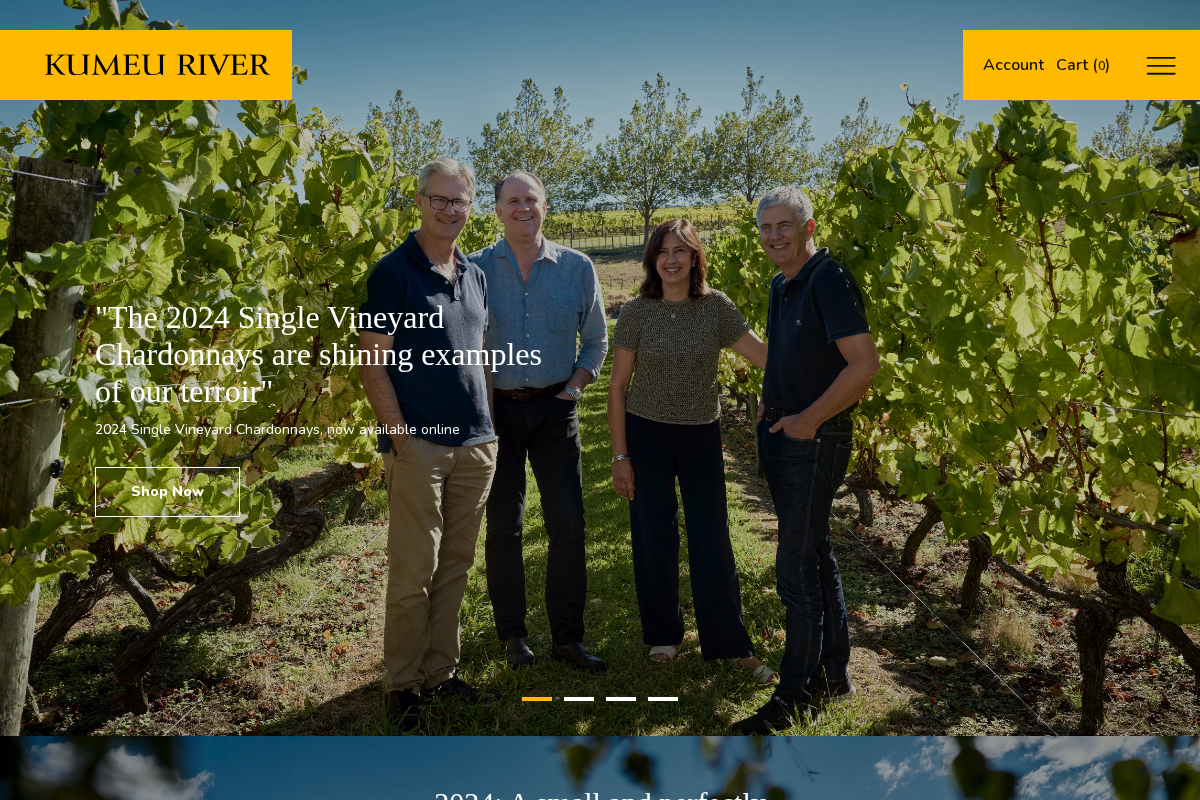 Kumeu River Wines homepage screenshot