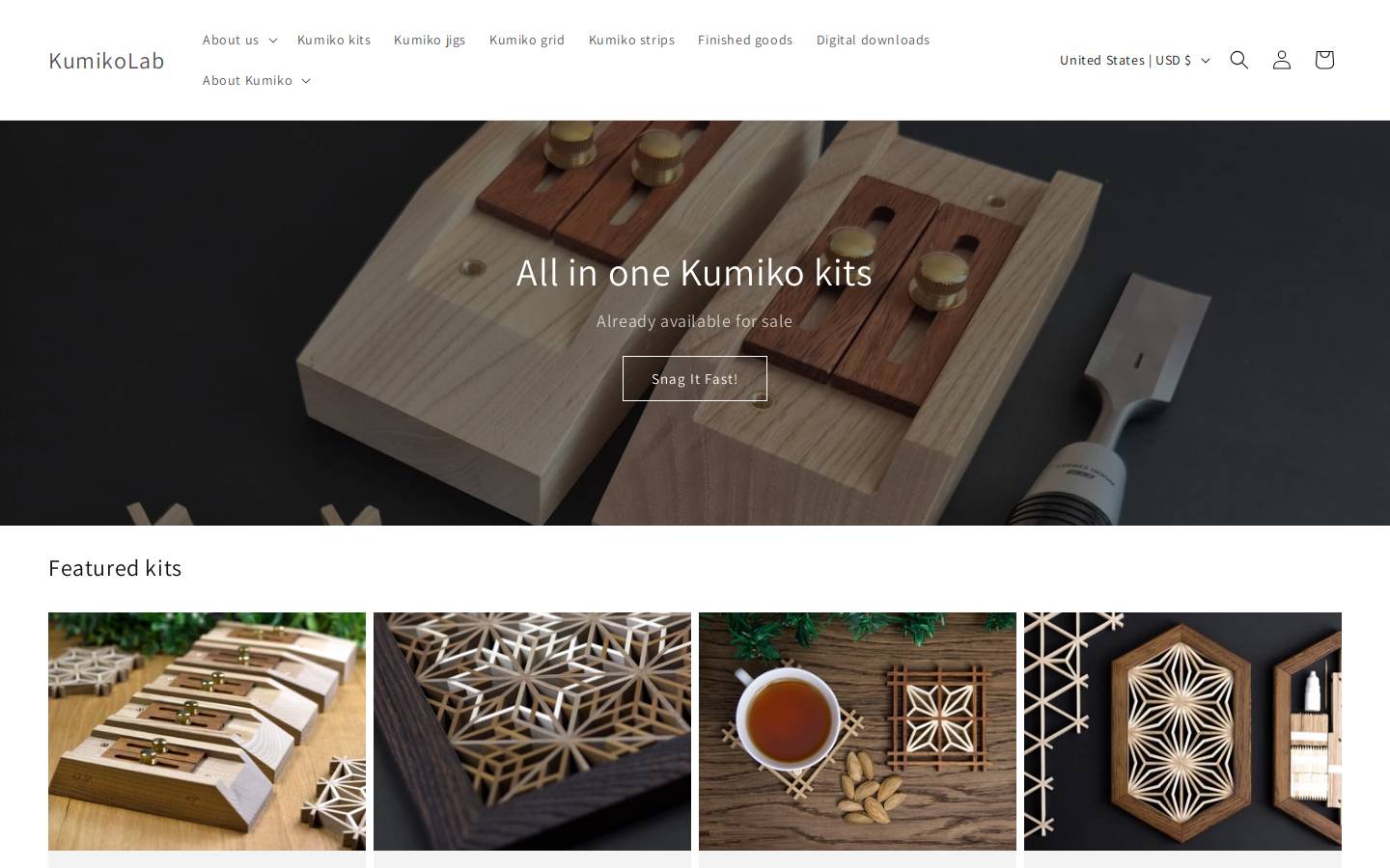 kumikolab.com homepage screenshot