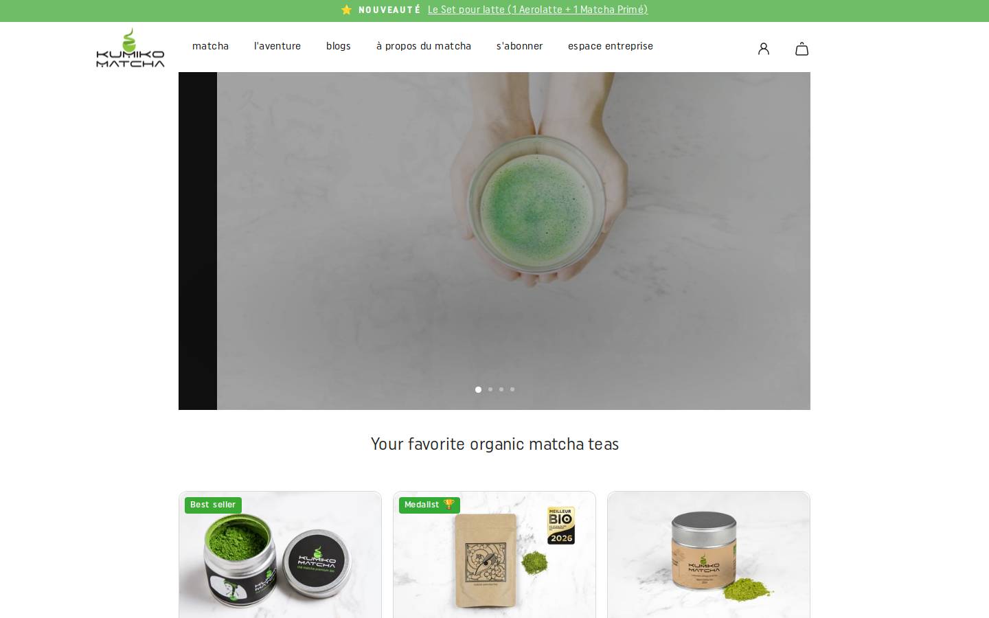 kumikomatcha.eu homepage screenshot