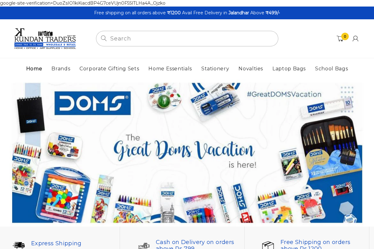 KundanTraders homepage screenshot