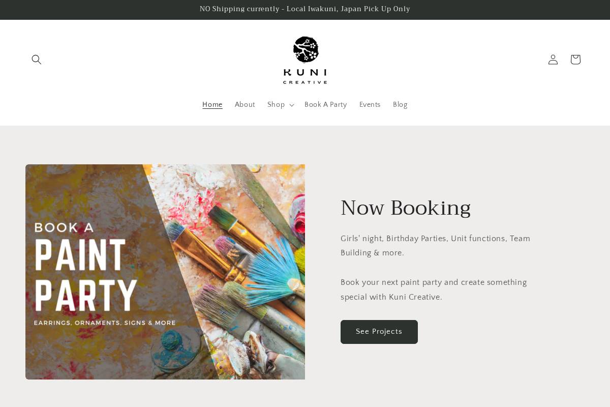 kunicreative.com homepage screenshot