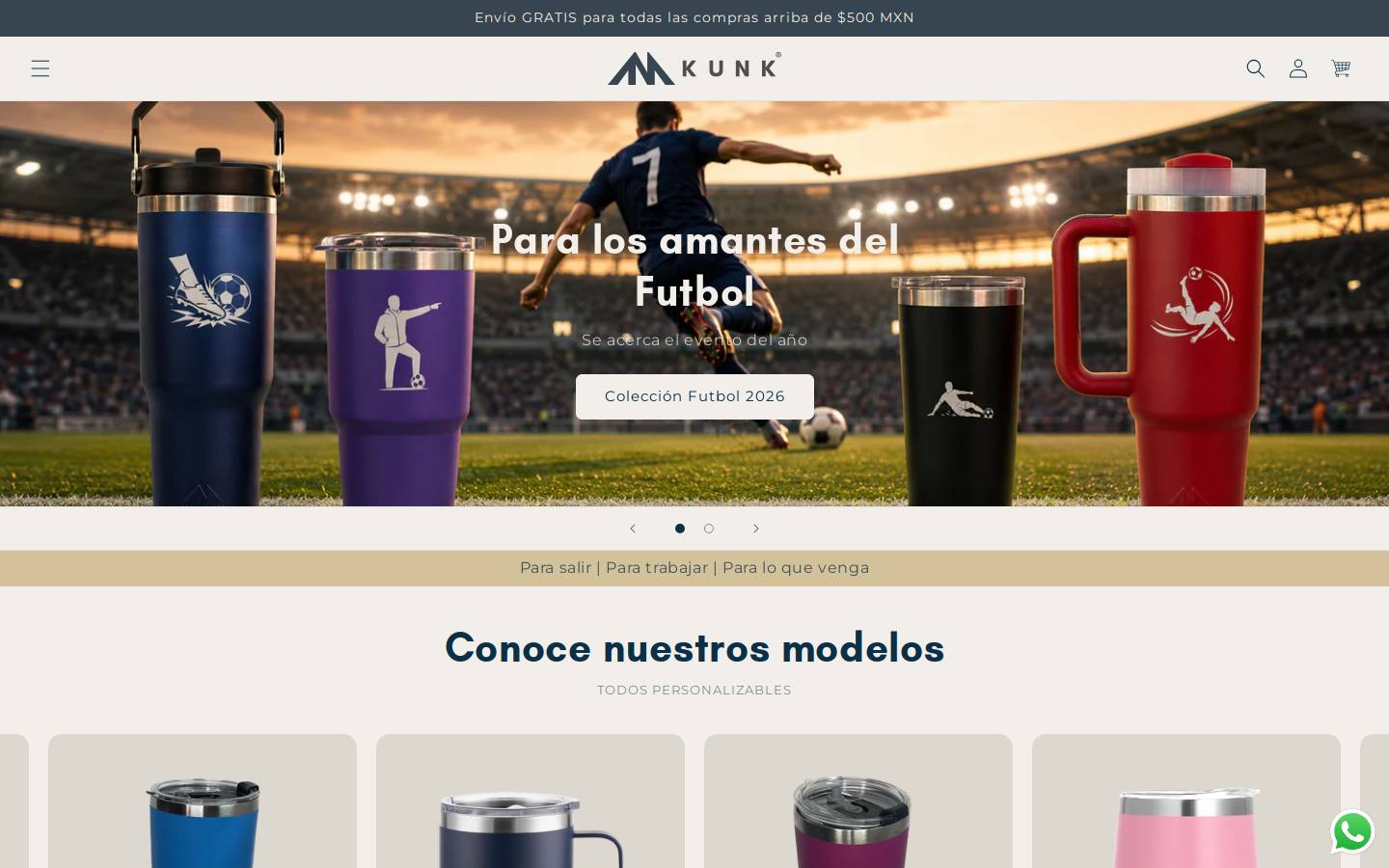 kunk.mx homepage screenshot