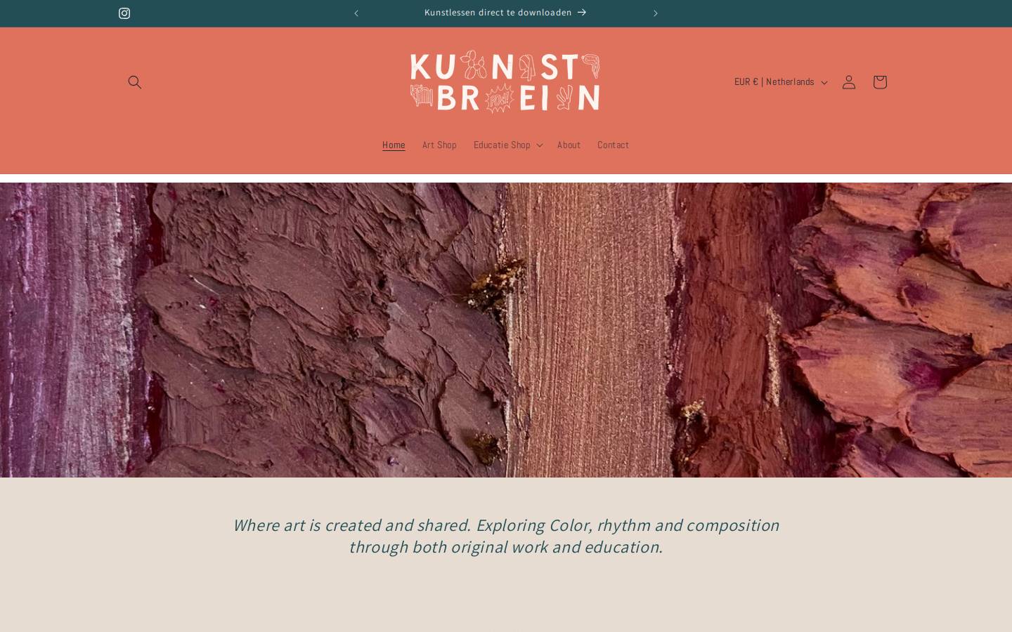 kunst-brein.nl homepage screenshot