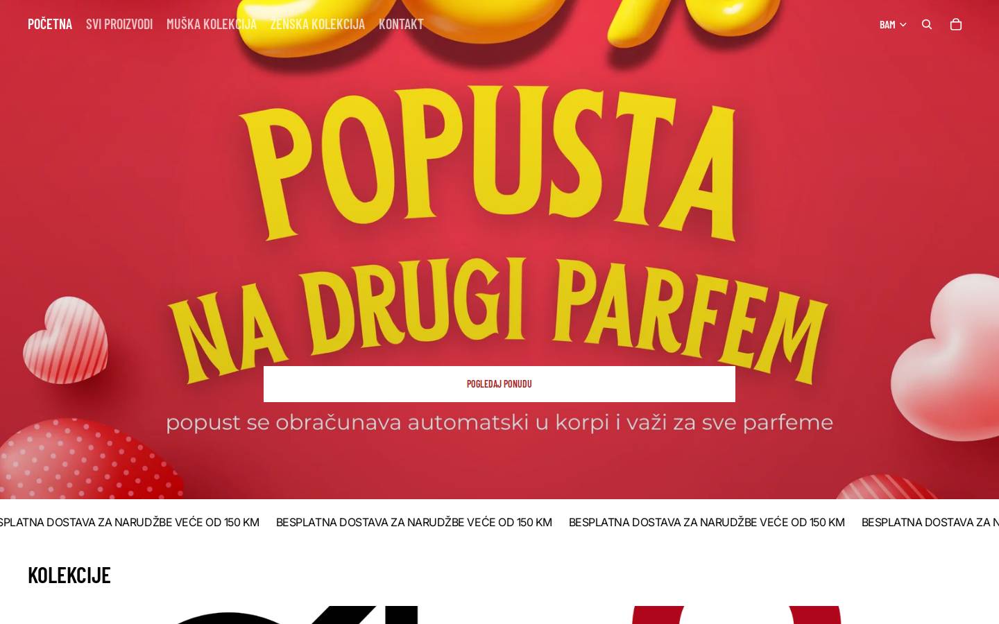 kupiparfem.com homepage screenshot