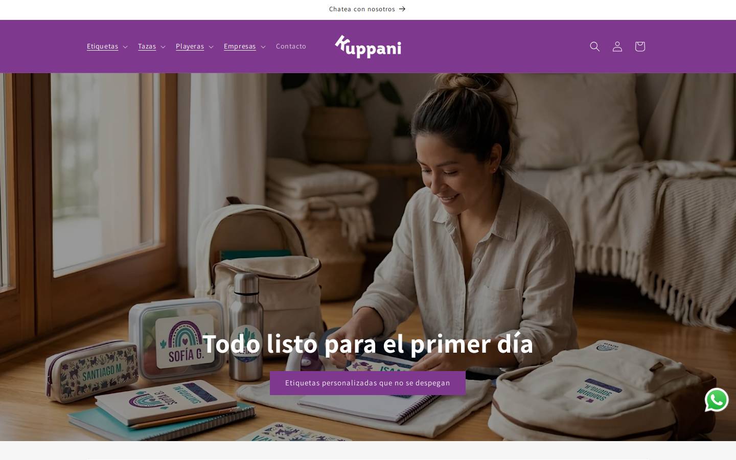 kuppani.com.mx homepage screenshot