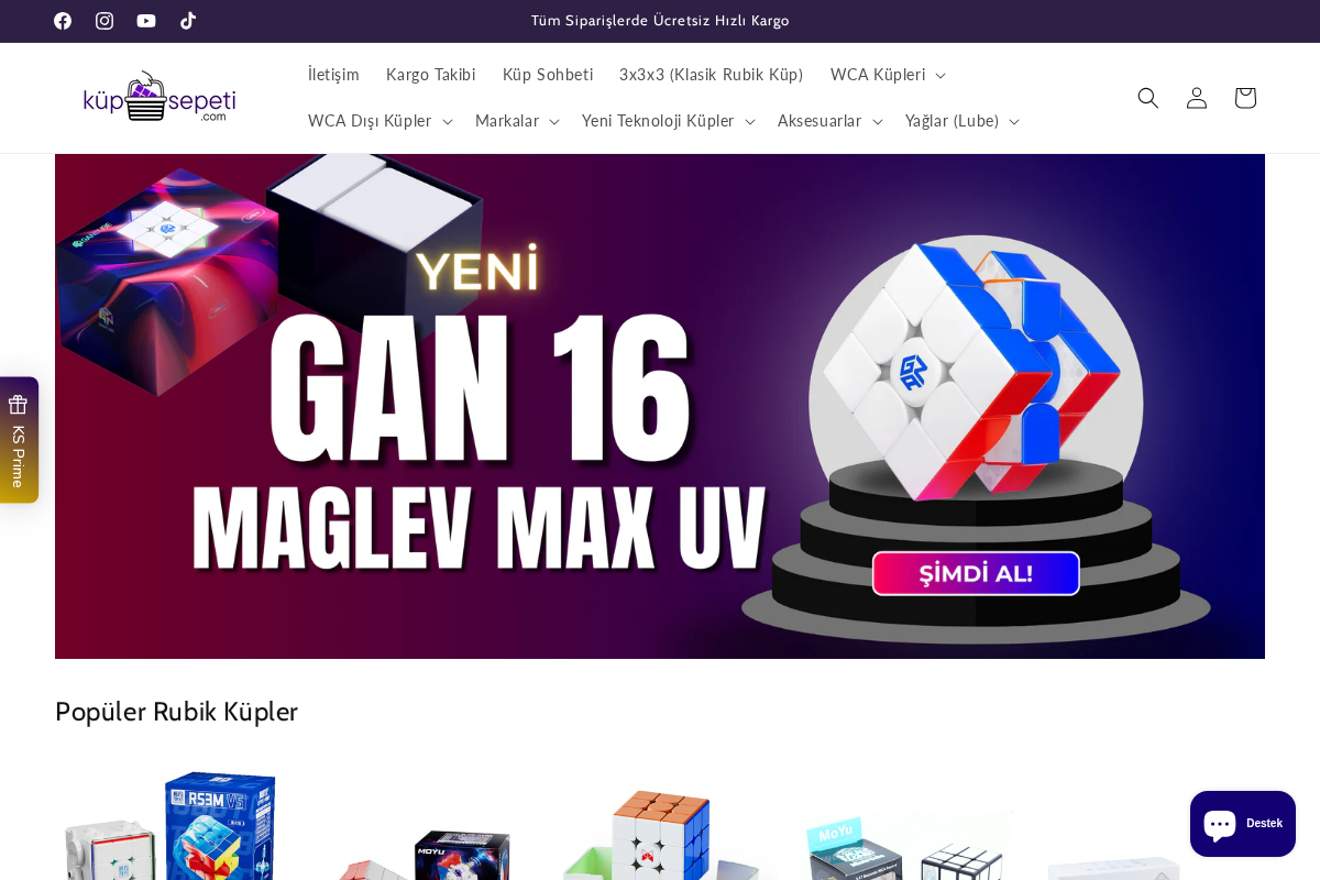 Küp Sepeti homepage screenshot