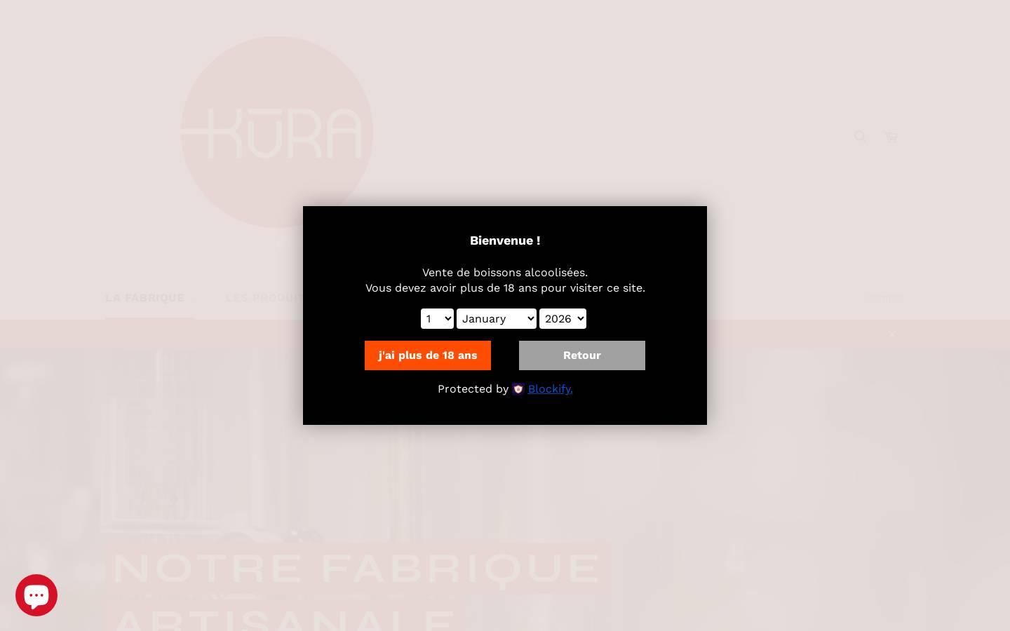 kuradebourgogne.com homepage screenshot
