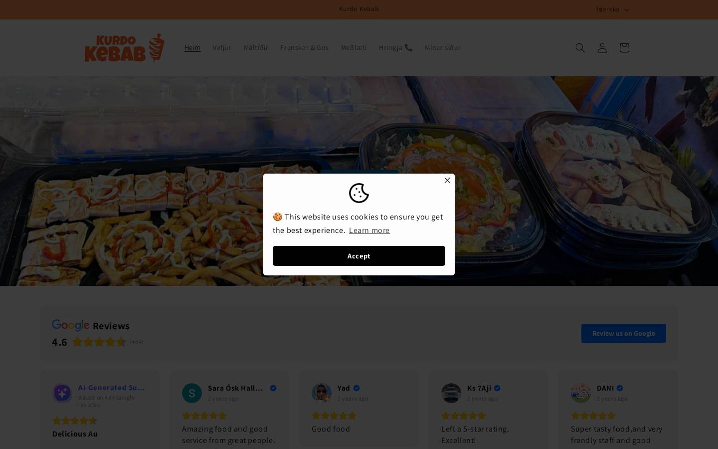 kurdokebab.com homepage screenshot