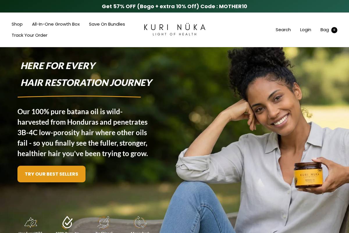 Kuri Nüka homepage screenshot