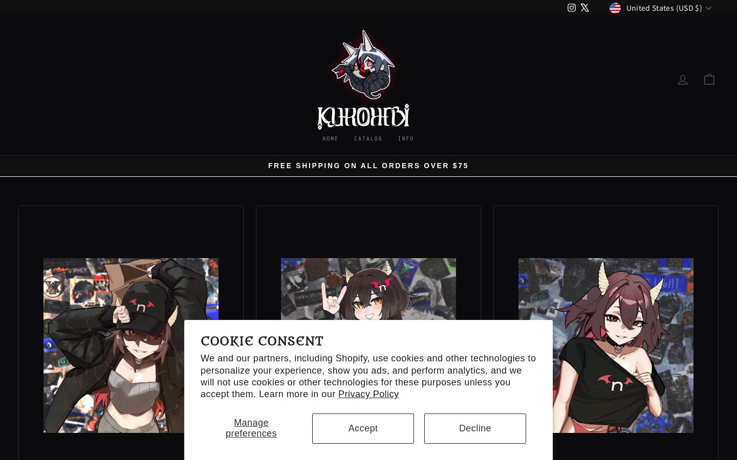 kurohebi.shop homepage screenshot