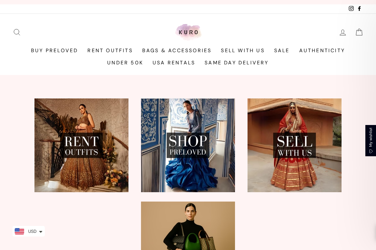 Kuroindia homepage screenshot