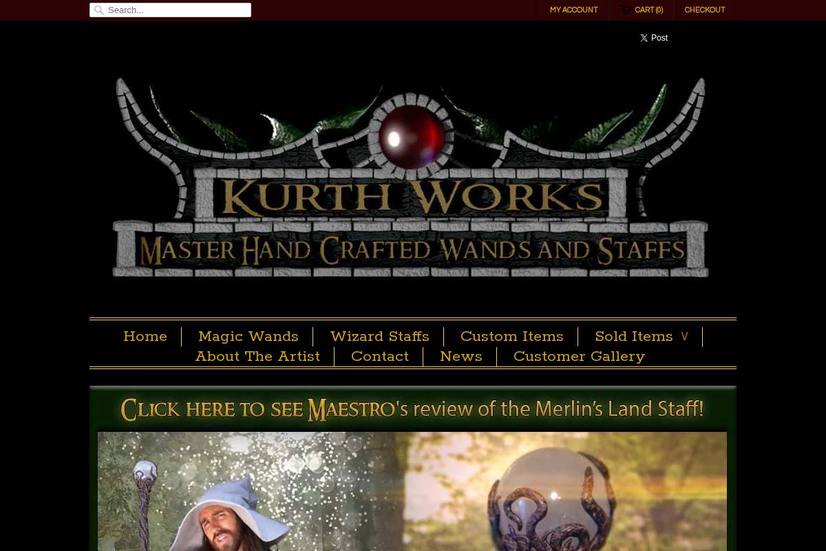 Kurth Works homepage screenshot