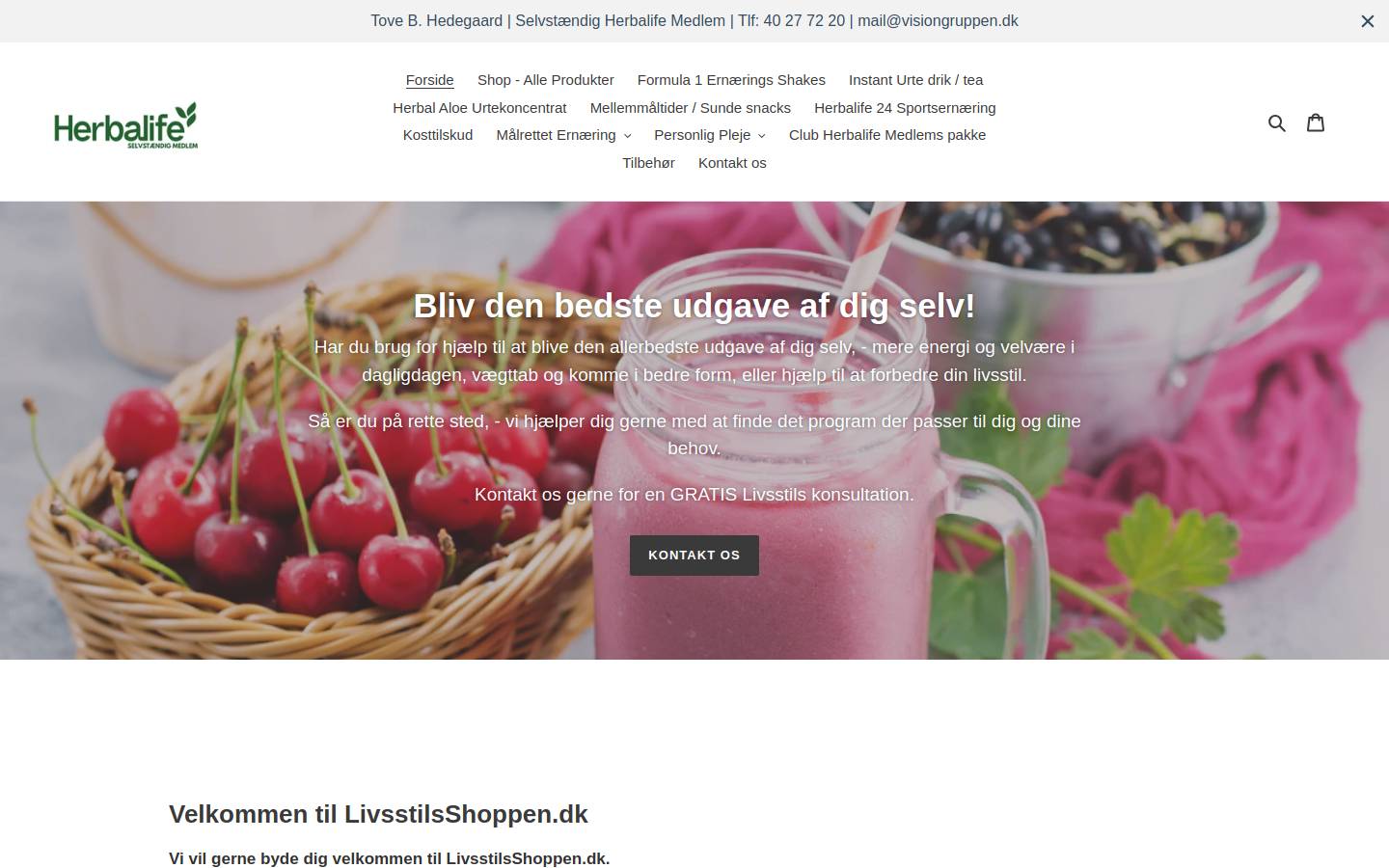 kurtlangbo.dk homepage screenshot