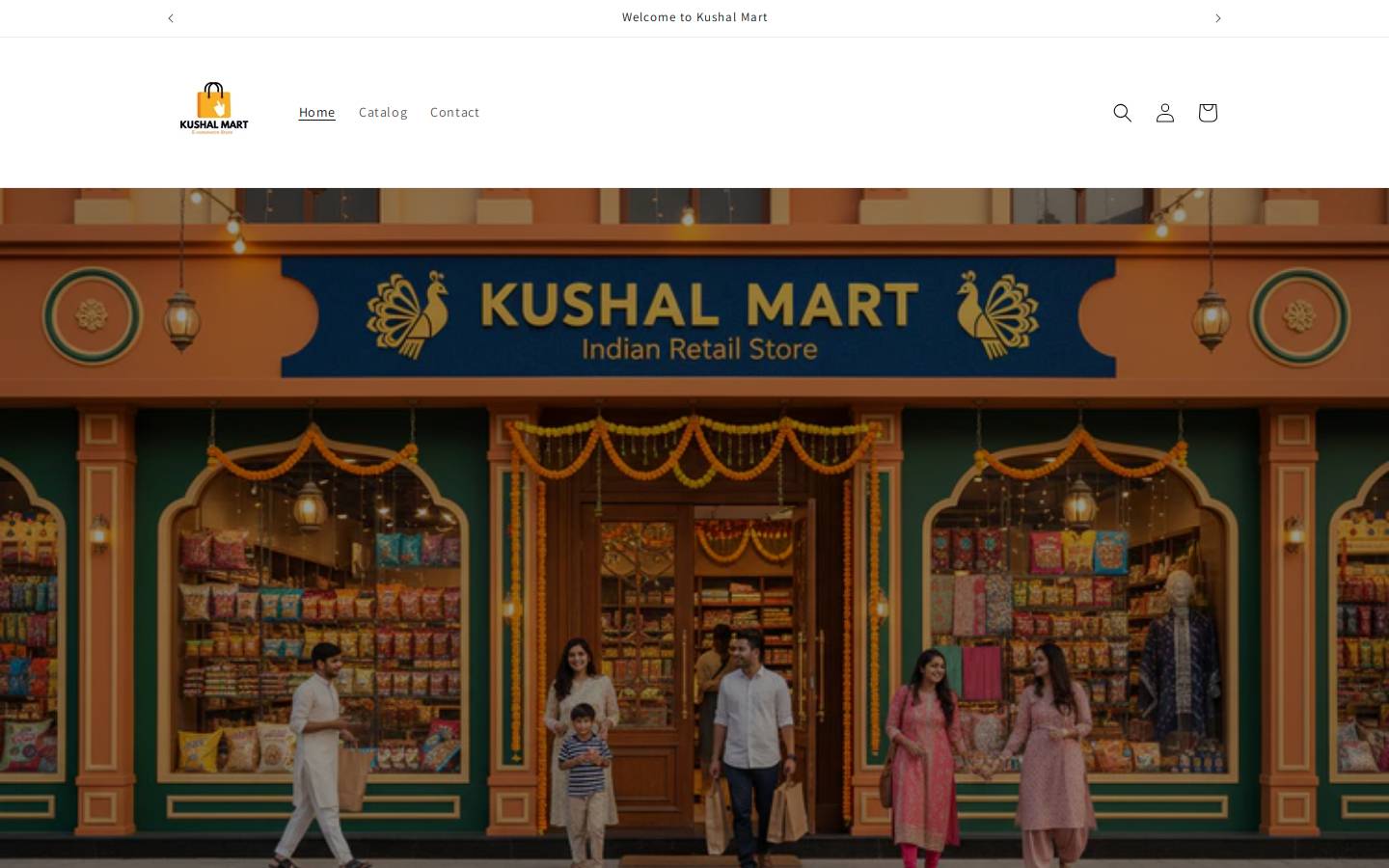 kushalmart.com homepage screenshot