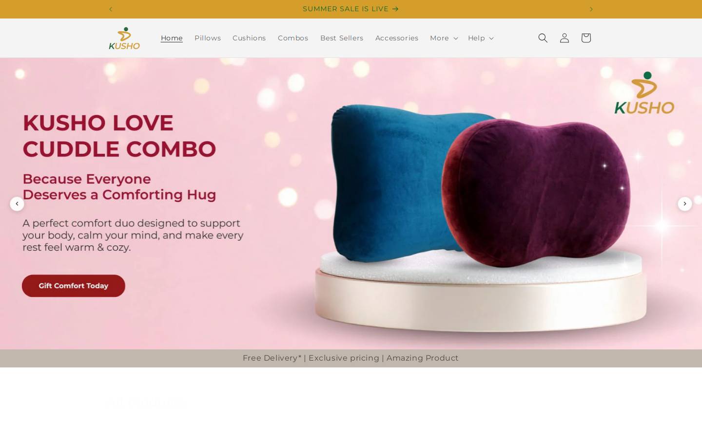 kusho.in homepage screenshot